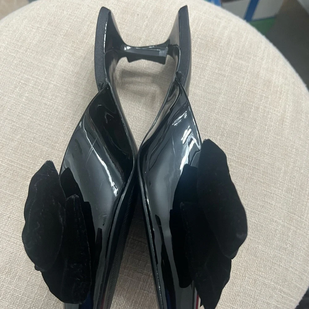 Zara Black Mules with Bow Detail - Picture 8 of 11